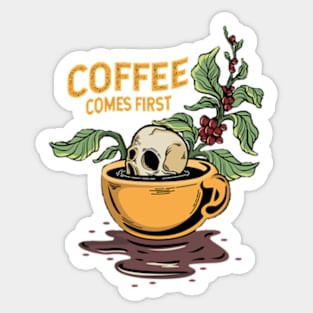 Coffee till dead Sticker